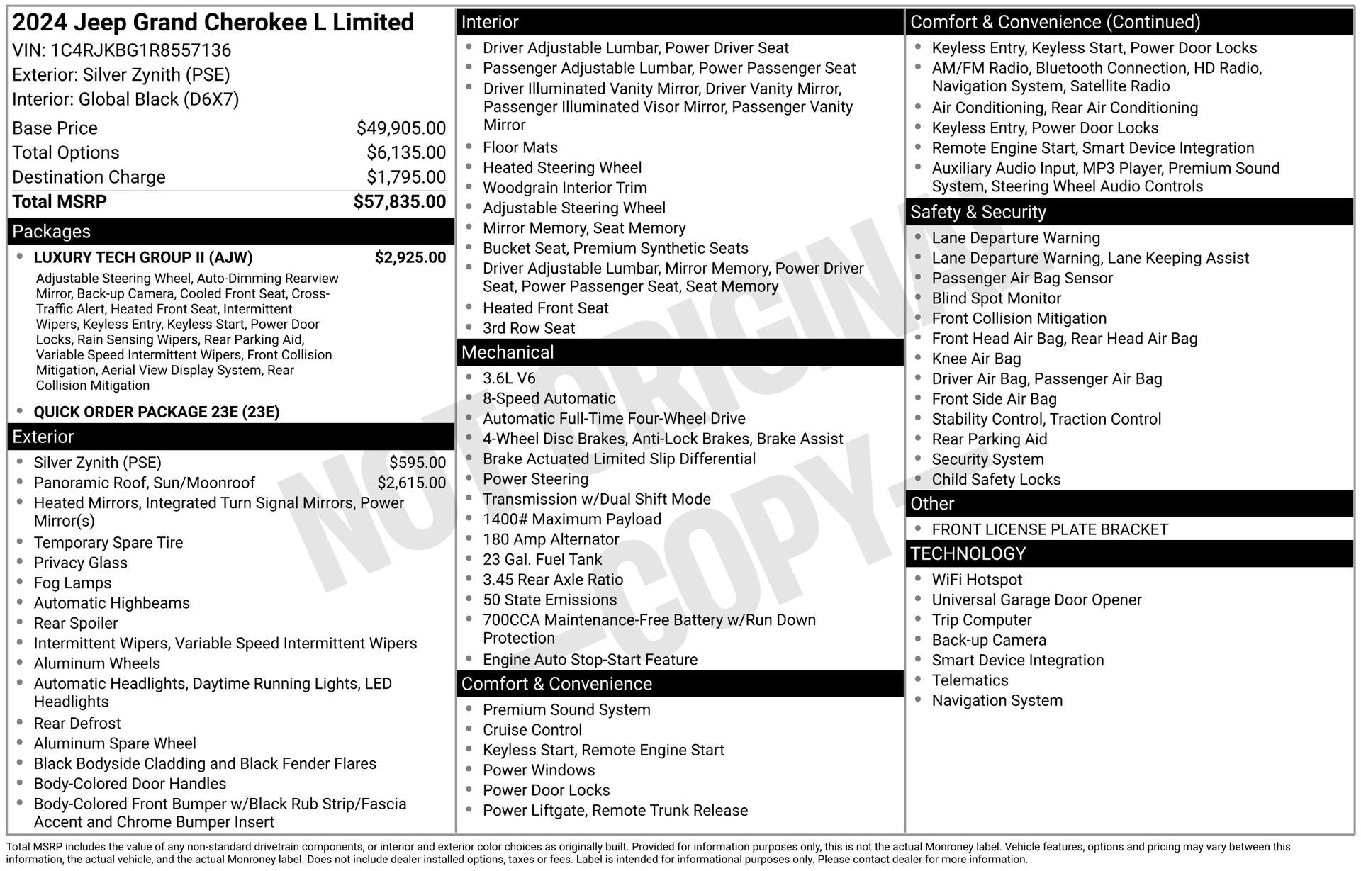 2024 Jeep Grand Cherokee L Limited 4x4