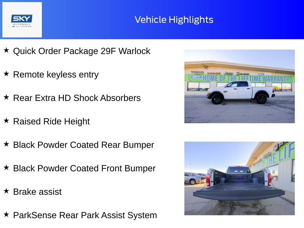 2024 RAM 1500 Classic Warlock Crew Cab 4x4 5'7' Box