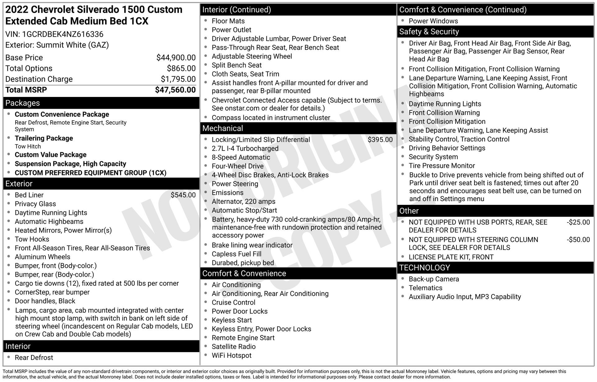 2022 Chevrolet Silverado 1500 4WD Double Cab Standard Bed Custom