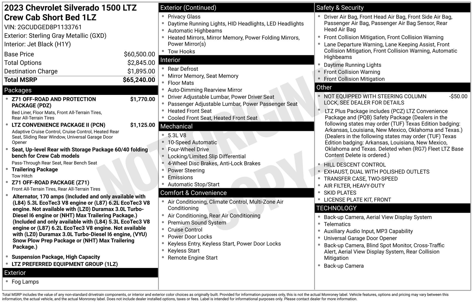 2023 Chevrolet Silverado 1500 LTZ