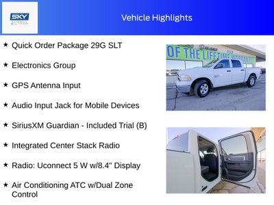2023 RAM 1500 Classic SLT Crew Cab 4x4 5'7' Box