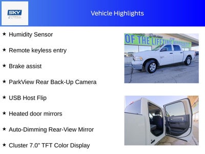 2023 RAM 1500 Classic SLT Crew Cab 4x4 5'7' Box