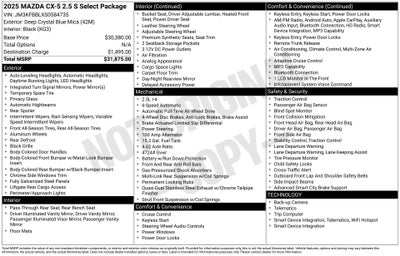 2025 Mazda Mazda CX-5 2.5 S Select
