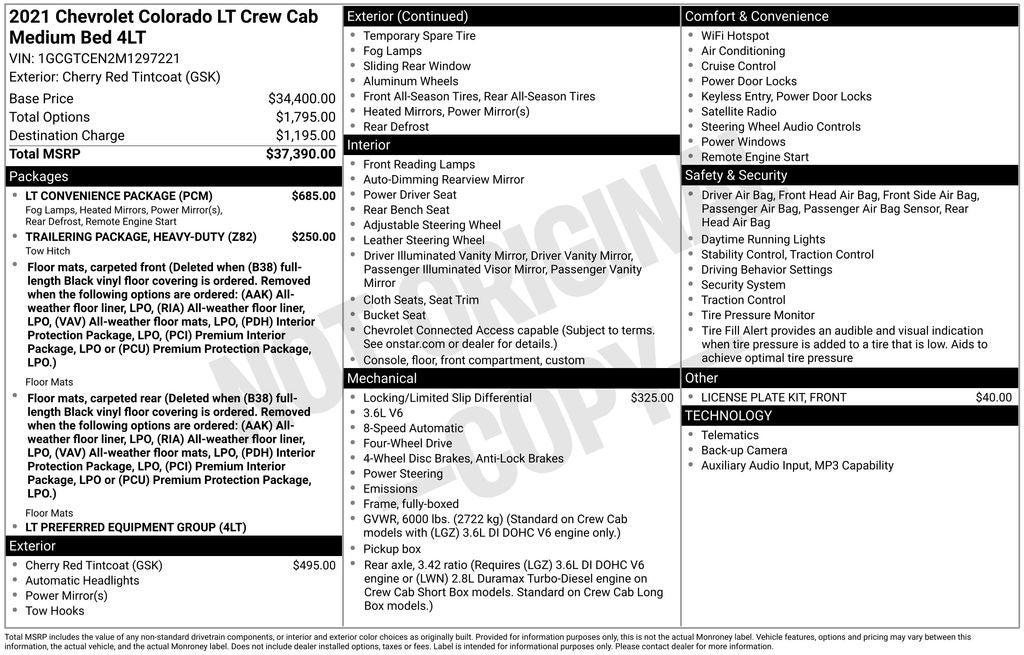 2021 Chevrolet Colorado LT