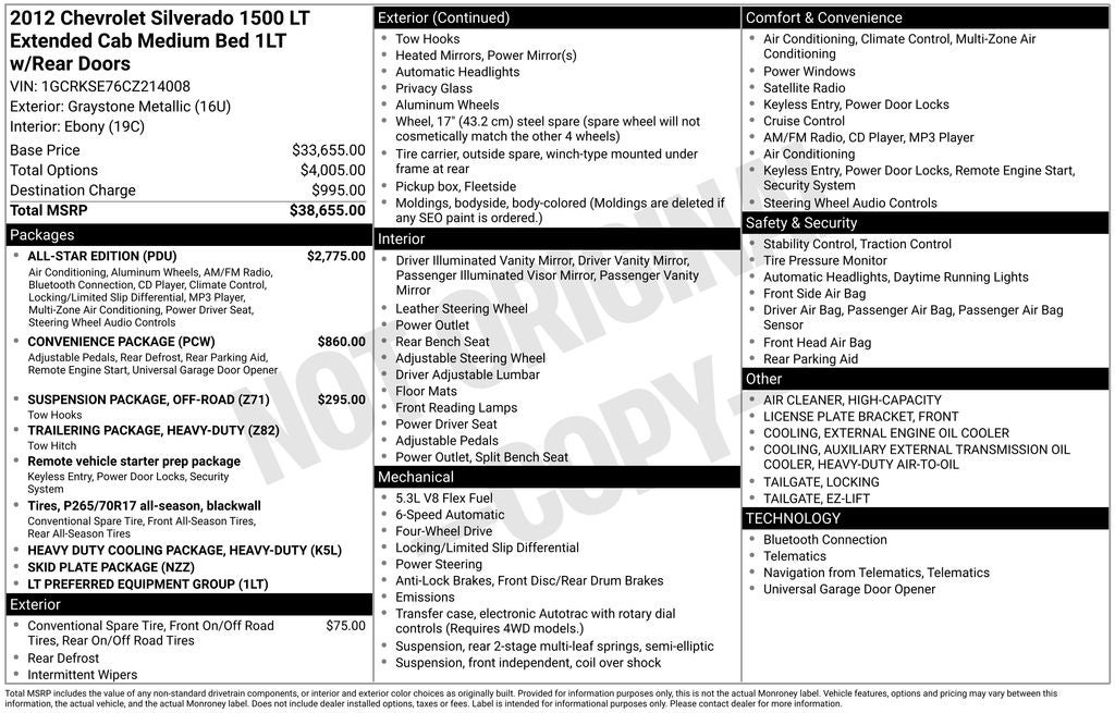 2012 Chevrolet Silverado 1500 LT