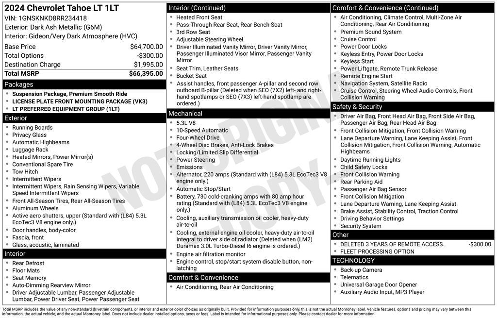2024 Chevrolet Tahoe LT