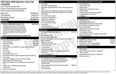 2022 RAM 2500 Big Horn