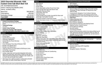 2025 Chevrolet Silverado 1500 Custom