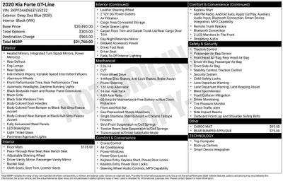 2020 Kia Forte GT-Line