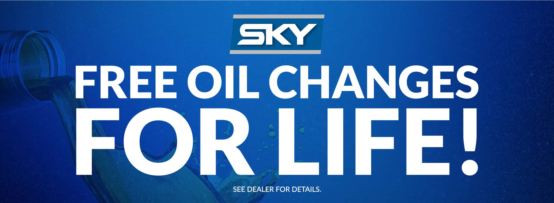 Free Oil Change For Life! at Sky Automall Ford in Center Point IA