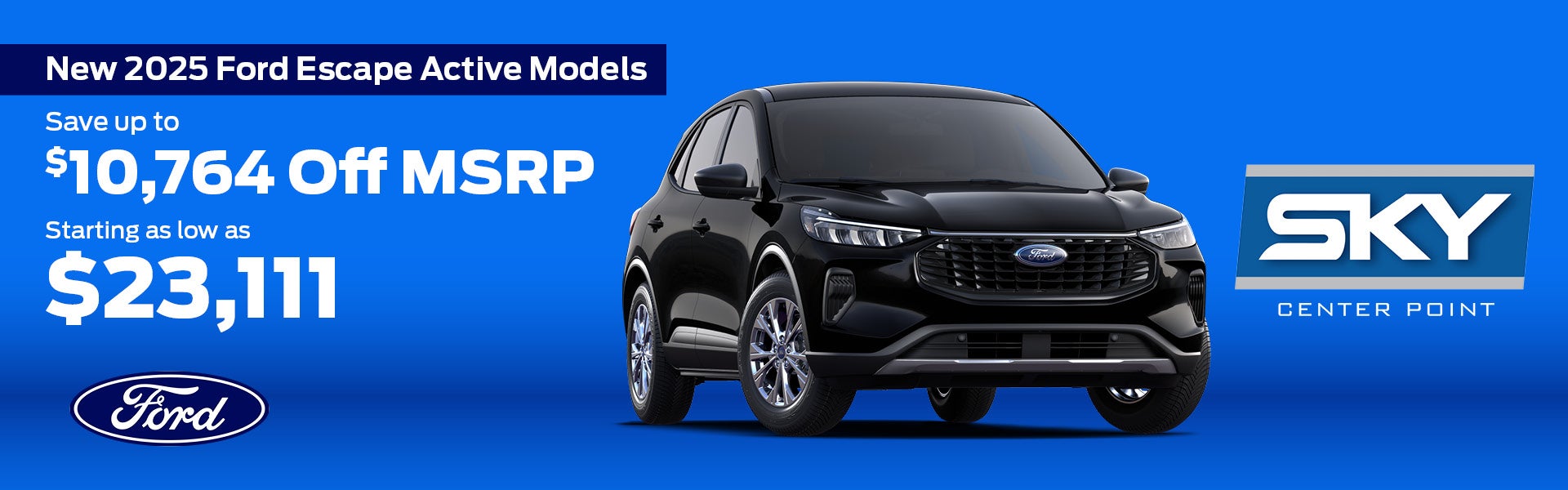 New 2025 Ford Escape Active Models