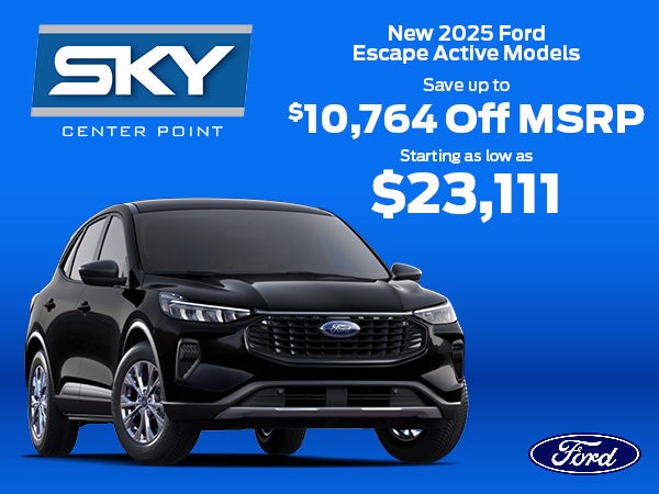 New 2025 Ford Escape Active Models